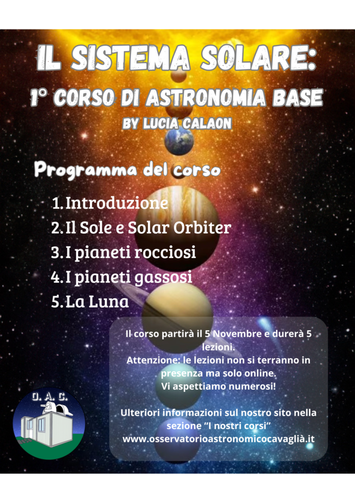 1° Corso di Astronomia Base - By Lucia Calaon